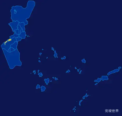 echarts珠海市香洲区geoJson地图指定区域高亮